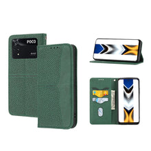 Load image into Gallery viewer, Woven Texture Stitching Magnetic PU Leather Phone Case, For Xiaomi Redmi 10A, For Xiaomi Poco M4 Pro, For Xiaomi Redmi Note 11E, For Xiaomi Redmi 10 5G, For Samsung Galaxy A03s 164.2mm US Version
