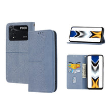 Load image into Gallery viewer, Woven Texture Stitching Magnetic PU Leather Phone Case, For Xiaomi Redmi 10A, For Xiaomi Poco M4 Pro, For Xiaomi Redmi Note 11E, For Xiaomi Redmi 10 5G, For Samsung Galaxy A03s 164.2mm US Version