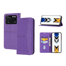 Load image into Gallery viewer, Woven Texture Stitching Magnetic PU Leather Phone Case, For Xiaomi Redmi 10A, For Xiaomi Poco M4 Pro, For Xiaomi Redmi Note 11E, For Xiaomi Redmi 10 5G, For Samsung Galaxy A03s 164.2mm US Version