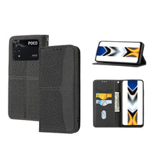 Load image into Gallery viewer, Woven Texture Stitching Magnetic PU Leather Phone Case, For Xiaomi Redmi 10A, For Xiaomi Poco M4 Pro, For Xiaomi Redmi Note 11E, For Xiaomi Redmi 10 5G, For Samsung Galaxy A03s 164.2mm US Version