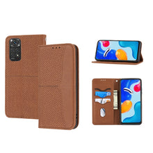 Load image into Gallery viewer, Woven Texture Stitching Magnetic PU Leather Phone Case, For Xiaomi Redmi 10A, For Xiaomi Poco M4 Pro, For Xiaomi Redmi Note 11E, For Xiaomi Redmi 10 5G, For Samsung Galaxy A03s 164.2mm US Version