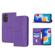 Load image into Gallery viewer, Woven Texture Stitching Magnetic PU Leather Phone Case, For Xiaomi Redmi 10A, For Xiaomi Poco M4 Pro, For Xiaomi Redmi Note 11E, For Xiaomi Redmi 10 5G, For Samsung Galaxy A03s 164.2mm US Version