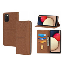 Load image into Gallery viewer, Woven Texture Stitching Magnetic PU Leather Phone Case, For Xiaomi Redmi 10A, For Xiaomi Poco M4 Pro, For Xiaomi Redmi Note 11E, For Xiaomi Redmi 10 5G, For Samsung Galaxy A03s 164.2mm US Version