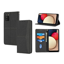 Load image into Gallery viewer, Woven Texture Stitching Magnetic PU Leather Phone Case, For Xiaomi Redmi 10A, For Xiaomi Poco M4 Pro, For Xiaomi Redmi Note 11E, For Xiaomi Redmi 10 5G, For Samsung Galaxy A03s 164.2mm US Version