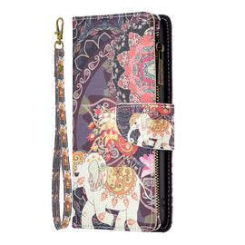 Colored Drawing Pattern Zipper Leather Phone Case, For Xiaomi Poco M4 Pro, For Xiaomi Poco M4 Pro 5G, For Infinix Hot 11s NFC, For Infinix Note 11 Pro, For Infinix Note 11, For Infinix Smart 6