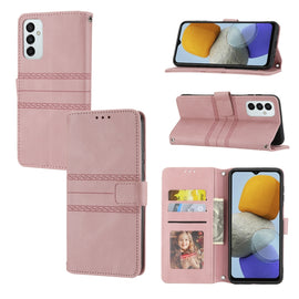 Embossed Striped Magnetic Buckle Horizontal Flip Phone Leather Case, For Samsung Galaxy M23 / F23 5G Japanese Version, For Sony Xperia 10 IV, For Sony Xperia 1 IV, For Xiaomi Redmi 10A, For Xiaomi Redmi 10C 4G Global, For Motorola Moto G Stylus 5G 2022...