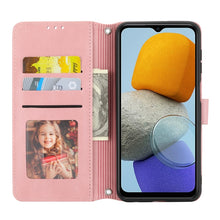 Load image into Gallery viewer, Embossed Striped Magnetic Buckle Horizontal Flip Phone Leather Case, For Samsung Galaxy M23 / F23 5G Japanese Version, For Sony Xperia 10 IV, For Sony Xperia 1 IV, For Xiaomi Redmi 10A, For Xiaomi Redmi 10C 4G Global, For Motorola Moto G Stylus 5G 2022...
