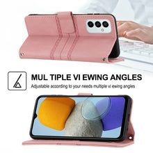 Load image into Gallery viewer, Embossed Striped Magnetic Buckle Horizontal Flip Phone Leather Case, For Samsung Galaxy M23 / F23 5G Japanese Version, For Sony Xperia 10 IV, For Sony Xperia 1 IV, For Xiaomi Redmi 10A, For Xiaomi Redmi 10C 4G Global, For Motorola Moto G Stylus 5G 2022...