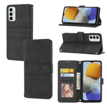 Load image into Gallery viewer, Embossed Striped Magnetic Buckle Horizontal Flip Phone Leather Case, For Samsung Galaxy M23 / F23 5G Japanese Version, For Sony Xperia 10 IV, For Sony Xperia 1 IV, For Xiaomi Redmi 10A, For Xiaomi Redmi 10C 4G Global, For Motorola Moto G Stylus 5G 2022...