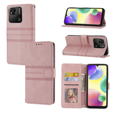 Load image into Gallery viewer, Embossed Striped Magnetic Buckle Horizontal Flip Phone Leather Case, For Samsung Galaxy M23 / F23 5G Japanese Version, For Sony Xperia 10 IV, For Sony Xperia 1 IV, For Xiaomi Redmi 10A, For Xiaomi Redmi 10C 4G Global, For Motorola Moto G Stylus 5G 2022...