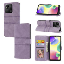 Load image into Gallery viewer, Embossed Striped Magnetic Buckle Horizontal Flip Phone Leather Case, For Samsung Galaxy M23 / F23 5G Japanese Version, For Sony Xperia 10 IV, For Sony Xperia 1 IV, For Xiaomi Redmi 10A, For Xiaomi Redmi 10C 4G Global, For Motorola Moto G Stylus 5G 2022...