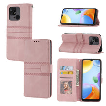 Load image into Gallery viewer, Embossed Striped Magnetic Buckle Horizontal Flip Phone Leather Case, For Samsung Galaxy M23 / F23 5G Japanese Version, For Sony Xperia 10 IV, For Sony Xperia 1 IV, For Xiaomi Redmi 10A, For Xiaomi Redmi 10C 4G Global, For Motorola Moto G Stylus 5G 2022...