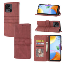 Load image into Gallery viewer, Embossed Striped Magnetic Buckle Horizontal Flip Phone Leather Case, For Samsung Galaxy M23 / F23 5G Japanese Version, For Sony Xperia 10 IV, For Sony Xperia 1 IV, For Xiaomi Redmi 10A, For Xiaomi Redmi 10C 4G Global, For Motorola Moto G Stylus 5G 2022...