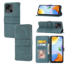 Load image into Gallery viewer, Embossed Striped Magnetic Buckle Horizontal Flip Phone Leather Case, For Samsung Galaxy M23 / F23 5G Japanese Version, For Sony Xperia 10 IV, For Sony Xperia 1 IV, For Xiaomi Redmi 10A, For Xiaomi Redmi 10C 4G Global, For Motorola Moto G Stylus 5G 2022...