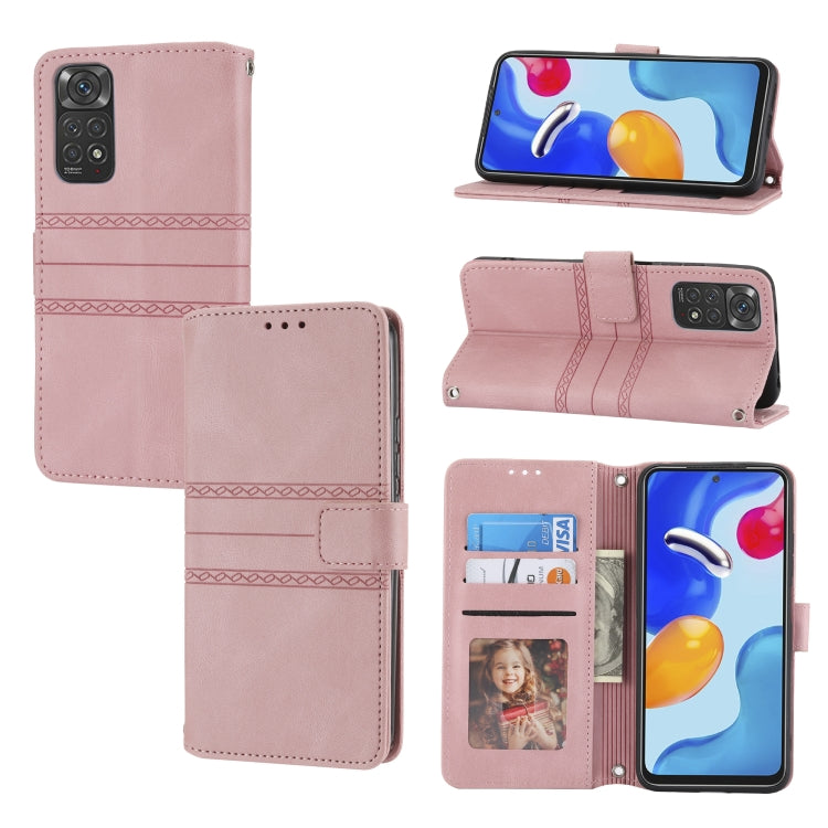 Embossed Striped Magnetic Buckle Horizontal Flip Phone Leather Case, For Samsung Galaxy M23 / F23 5G Japanese Version, For Sony Xperia 10 IV, For Sony Xperia 1 IV, For Xiaomi Redmi 10A, For Xiaomi Redmi 10C 4G Global, For Motorola Moto G Stylus 5G 2022...