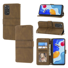 Load image into Gallery viewer, Embossed Striped Magnetic Buckle Horizontal Flip Phone Leather Case, For Samsung Galaxy M23 / F23 5G Japanese Version, For Sony Xperia 10 IV, For Sony Xperia 1 IV, For Xiaomi Redmi 10A, For Xiaomi Redmi 10C 4G Global, For Motorola Moto G Stylus 5G 2022...