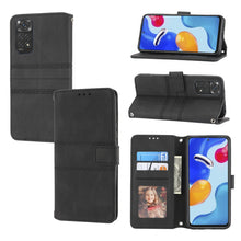 Load image into Gallery viewer, Embossed Striped Magnetic Buckle Horizontal Flip Phone Leather Case, For Samsung Galaxy M23 / F23 5G Japanese Version, For Sony Xperia 10 IV, For Sony Xperia 1 IV, For Xiaomi Redmi 10A, For Xiaomi Redmi 10C 4G Global, For Motorola Moto G Stylus 5G 2022...