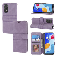 Load image into Gallery viewer, Embossed Striped Magnetic Buckle Horizontal Flip Phone Leather Case, For Samsung Galaxy M23 / F23 5G Japanese Version, For Sony Xperia 10 IV, For Sony Xperia 1 IV, For Xiaomi Redmi 10A, For Xiaomi Redmi 10C 4G Global, For Motorola Moto G Stylus 5G 2022...