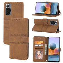Load image into Gallery viewer, Embossed Striped Magnetic Buckle Horizontal Flip Phone Leather Case, For Samsung Galaxy M23 / F23 5G Japanese Version, For Sony Xperia 10 IV, For Sony Xperia 1 IV, For Xiaomi Redmi 10A, For Xiaomi Redmi 10C 4G Global, For Motorola Moto G Stylus 5G 2022...