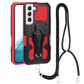 Lanyard Armor Warrior PC + TPU Phone Case, For Samsung Galaxy S22 5G, For Samsung Galaxy S22+ 5G, For Samsung Galaxy S22 Ultra 5G, For Samsung Galaxy A03 Core, For Samsung Galaxy A33 5G, For Samsung Galaxy A53 5G, For Samsung Galaxy A73 5G             ...
