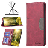 BF10 Color Block Magnetic Flip Leather Phone Case, For Infinix Hot 11s NFC, For Infinix Note 11 Pro, For Infinix Note 11, For Infinix Smart 6, For Xiaomi Poco M4 Pro, For Xiaomi Poco M4 Pro 5G