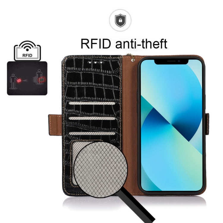 Crocodile Top Layer Cowhide Leather Phone Case, For Nokia X100, For OPPO Reno7 4G Global/F21 Pro 4G, For Xiaomi Redmi 10A / 9C, For Samsung Galaxy F23 5G / M23, For Samsung Galaxy M53 5G, For Xiaomi 12 Pro, For Samsung Galaxy S21 FE 5G                 ...