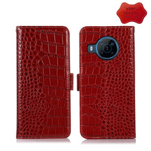 Load image into Gallery viewer, Crocodile Top Layer Cowhide Leather Phone Case, For Nokia X100, For OPPO Reno7 4G Global/F21 Pro 4G, For Xiaomi Redmi 10A / 9C, For Samsung Galaxy F23 5G / M23, For Samsung Galaxy M53 5G, For Xiaomi 12 Pro, For Samsung Galaxy S21 FE 5G                 ...
