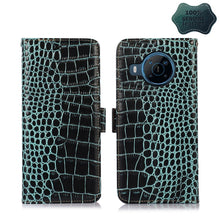 Load image into Gallery viewer, Crocodile Top Layer Cowhide Leather Phone Case, For Nokia X100, For OPPO Reno7 4G Global/F21 Pro 4G, For Xiaomi Redmi 10A / 9C, For Samsung Galaxy F23 5G / M23, For Samsung Galaxy M53 5G, For Xiaomi 12 Pro, For Samsung Galaxy S21 FE 5G                 ...