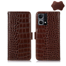 Load image into Gallery viewer, Crocodile Top Layer Cowhide Leather Phone Case, For Nokia X100, For OPPO Reno7 4G Global/F21 Pro 4G, For Xiaomi Redmi 10A / 9C, For Samsung Galaxy F23 5G / M23, For Samsung Galaxy M53 5G, For Xiaomi 12 Pro, For Samsung Galaxy S21 FE 5G                 ...
