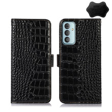 Load image into Gallery viewer, Crocodile Top Layer Cowhide Leather Phone Case, For Nokia X100, For OPPO Reno7 4G Global/F21 Pro 4G, For Xiaomi Redmi 10A / 9C, For Samsung Galaxy F23 5G / M23, For Samsung Galaxy M53 5G, For Xiaomi 12 Pro, For Samsung Galaxy S21 FE 5G                 ...