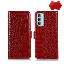 Load image into Gallery viewer, Crocodile Top Layer Cowhide Leather Phone Case, For Nokia X100, For OPPO Reno7 4G Global/F21 Pro 4G, For Xiaomi Redmi 10A / 9C, For Samsung Galaxy F23 5G / M23, For Samsung Galaxy M53 5G, For Xiaomi 12 Pro, For Samsung Galaxy S21 FE 5G                 ...