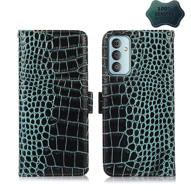 Crocodile Top Layer Cowhide Leather Phone Case, For Nokia X100, For OPPO Reno7 4G Global/F21 Pro 4G, For Xiaomi Redmi 10A / 9C, For Samsung Galaxy F23 5G / M23, For Samsung Galaxy M53 5G, For Xiaomi 12 Pro, For Samsung Galaxy S21 FE 5G                 ...