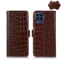 Load image into Gallery viewer, Crocodile Top Layer Cowhide Leather Phone Case, For Nokia X100, For OPPO Reno7 4G Global/F21 Pro 4G, For Xiaomi Redmi 10A / 9C, For Samsung Galaxy F23 5G / M23, For Samsung Galaxy M53 5G, For Samsung Galaxy S21 FE 5G, For Xiaomi 12 Pro                 ...