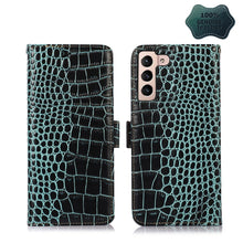 Load image into Gallery viewer, Crocodile Top Layer Cowhide Leather Phone Case, For Nokia X100, For OPPO Reno7 4G Global/F21 Pro 4G, For Xiaomi Redmi 10A / 9C, For Samsung Galaxy F23 5G / M23, For Samsung Galaxy M53 5G, For Samsung Galaxy S21 FE 5G, For Xiaomi 12 Pro                 ...