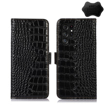 Load image into Gallery viewer, Crocodile Top Layer Cowhide Leather Phone Case, For Nokia X100, For OPPO Reno7 4G Global/F21 Pro 4G, For Xiaomi Redmi 10A / 9C, For Samsung Galaxy F23 5G / M23, For Samsung Galaxy M53 5G, For Samsung Galaxy S21 FE 5G, For Xiaomi 12 Pro                 ...