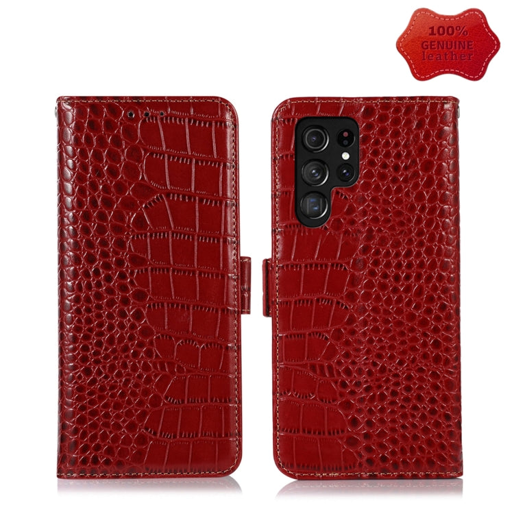 Crocodile Top Layer Cowhide Leather Phone Case, For Nokia X100, For OPPO Reno7 4G Global/F21 Pro 4G, For Xiaomi Redmi 10A / 9C, For Samsung Galaxy F23 5G / M23, For Samsung Galaxy M53 5G, For Samsung Galaxy S21 FE 5G, For Xiaomi 12 Pro                 ...