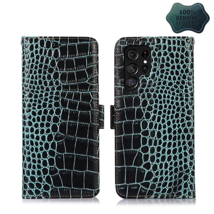 Crocodile Top Layer Cowhide Leather Phone Case, For Nokia X100, For OPPO Reno7 4G Global/F21 Pro 4G, For Xiaomi Redmi 10A / 9C, For Samsung Galaxy F23 5G / M23, For Samsung Galaxy M53 5G, For Samsung Galaxy S21 FE 5G, For Xiaomi 12 Pro                 ...