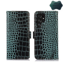 Load image into Gallery viewer, Crocodile Top Layer Cowhide Leather Phone Case, For Nokia X100, For OPPO Reno7 4G Global/F21 Pro 4G, For Xiaomi Redmi 10A / 9C, For Samsung Galaxy F23 5G / M23, For Samsung Galaxy M53 5G, For Samsung Galaxy S21 FE 5G, For Xiaomi 12 Pro                 ...
