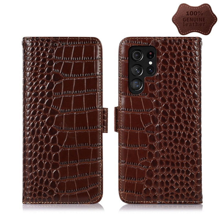 Crocodile Top Layer Cowhide Leather Phone Case, For Nokia X100, For OPPO Reno7 4G Global/F21 Pro 4G, For Xiaomi Redmi 10A / 9C, For Samsung Galaxy F23 5G / M23, For Samsung Galaxy M53 5G, For Samsung Galaxy S21 FE 5G, For Xiaomi 12 Pro                 ...