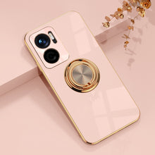 Load image into Gallery viewer, 6D Electroplating Full Coverage Silicone Protective Case with Magnetic Ring Holder, For Xiaomi Redmi Note 11E
