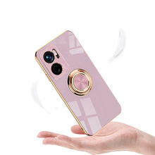 Load image into Gallery viewer, 6D Electroplating Full Coverage Silicone Protective Case with Magnetic Ring Holder, For Xiaomi Redmi Note 11E
