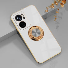 Load image into Gallery viewer, 6D Electroplating Full Coverage Silicone Protective Case with Magnetic Ring Holder, For Xiaomi Redmi Note 11E