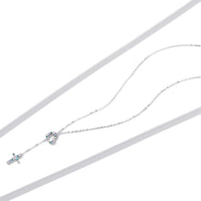 Load image into Gallery viewer, S925 Sterling Silver Heart Cross Women Nacklace Jewelry, Heart Cross