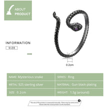 Load image into Gallery viewer, S925 Sterling Silver Mysterious Snake Women Ring, Mysterious Snake