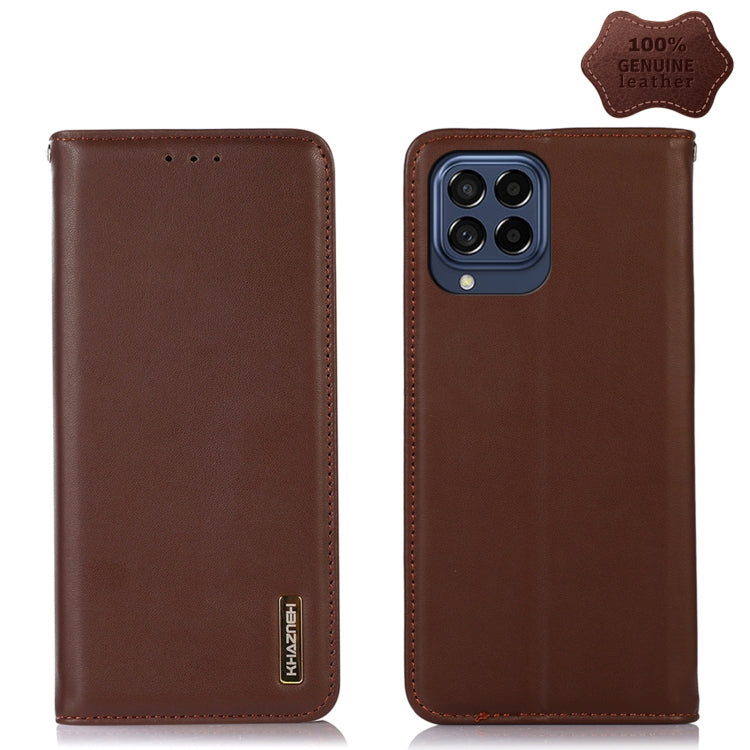 KHAZNEH Nappa Top Layer Cowhide Leather Phone Case, For Nokia X100, For OPPO Reno7 4G Global/F21 Pro 4G, For Xiaomi Redmi 10A / 9C, For Samsung Galaxy F23 5G / M23, For Samsung Galaxy M53 5G, For Xiaomi 12 Pro, For Samsung Galaxy S21 FE 5G             ...
