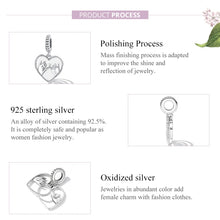 Load image into Gallery viewer, S925 Sterling Silver Silver Heart Hand In Hand Pendant DIY Bracelet Necklace Accessories, Hand In Hand