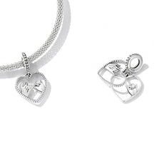 Load image into Gallery viewer, S925 Sterling Silver Silver Heart Hand In Hand Pendant DIY Bracelet Necklace Accessories, Hand In Hand