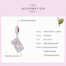 Load image into Gallery viewer, S925 Sterling Silver Tarot Lover Pendant DIY Bracelet Necklace Accessories, Tarot Lover