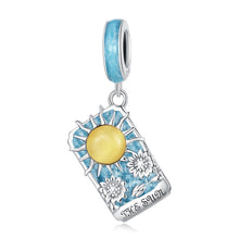 Load image into Gallery viewer, S925 Sterling Silver Tarot Sun Pendant DIY Bracelet Necklace Accessories, Tarot Sun