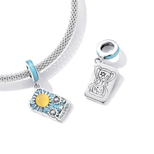Load image into Gallery viewer, S925 Sterling Silver Tarot Sun Pendant DIY Bracelet Necklace Accessories, Tarot Sun